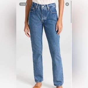 Levi’s 501 Originals in ‘Shout Out Stone’ - Raw Hem - Sz 25 - Courtney Grow Rec